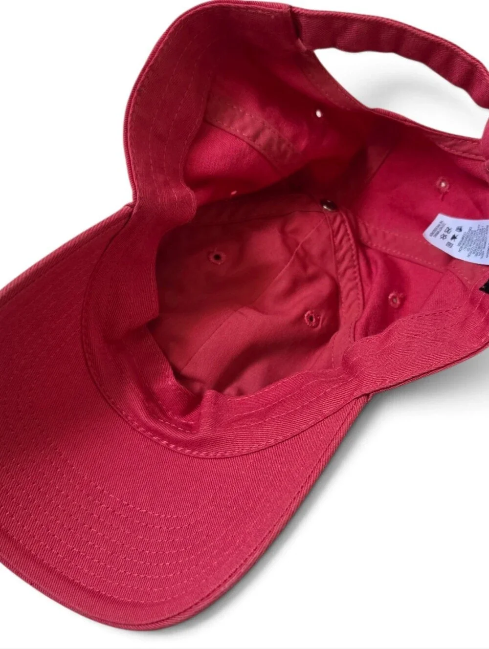 Nike Heritage86 Pink Red Cotton Strapback Hat Cap One Size Embroidered Swoosh